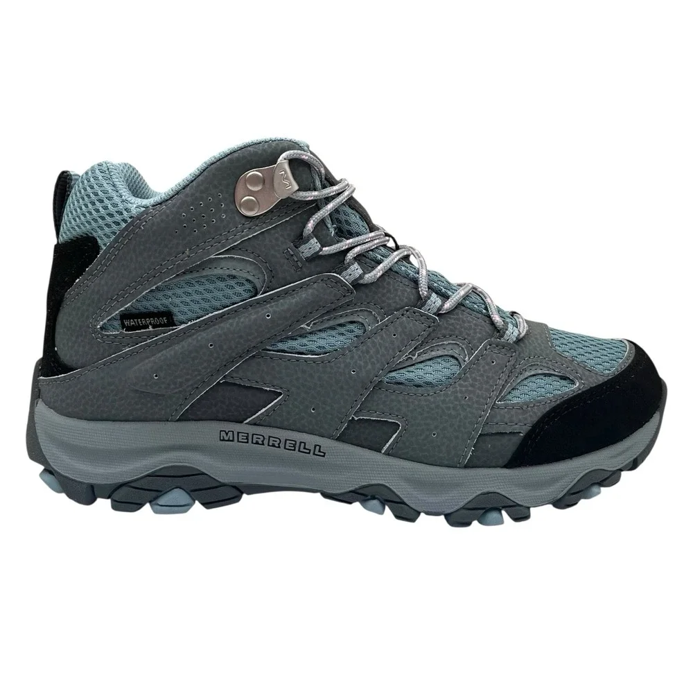 Merrell Youth Girls Moab 3 Waterproof Leather Hiking Shoe Size 6.5 Altitude Gray